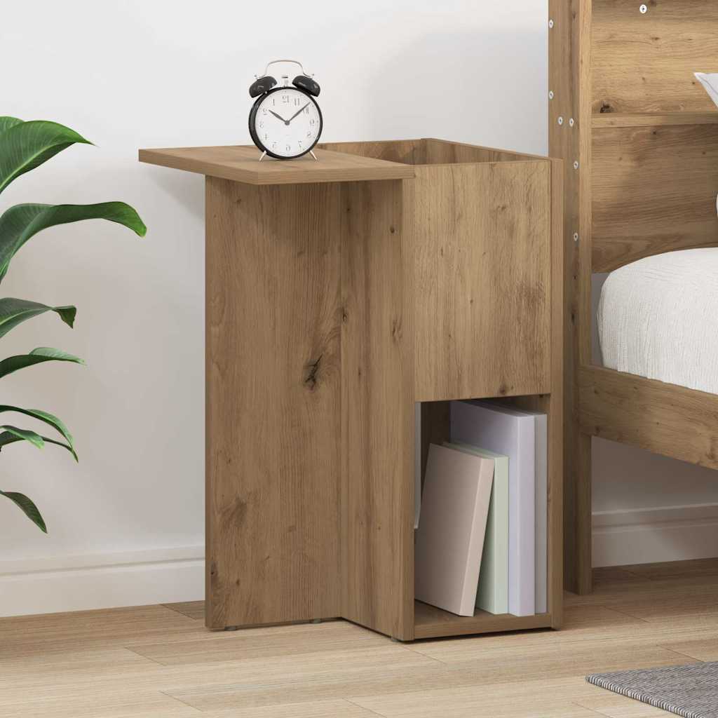 vidaXL Bijzettafel Wit 35 x 40 x 55 cm Bewerkt hout