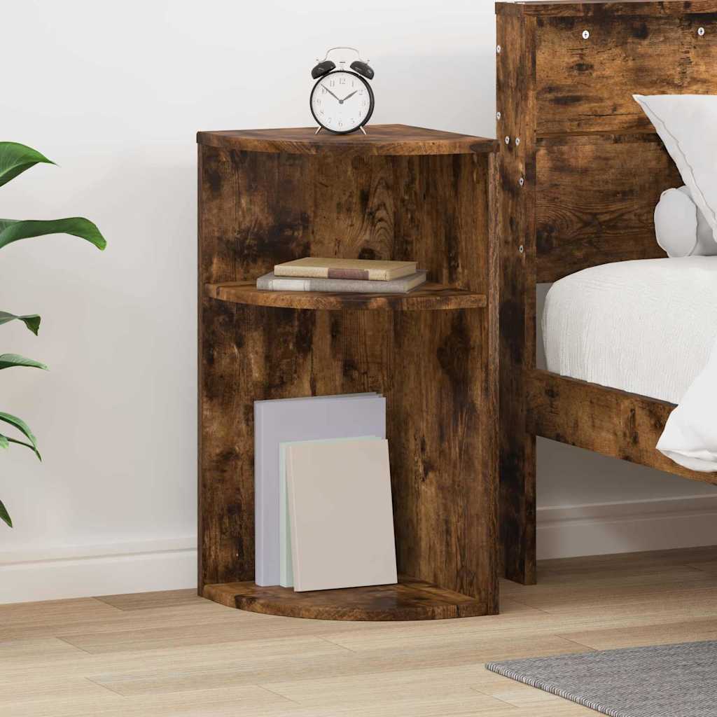 vidaXL Bijzettafel Wit 29,6 x 29,6 x 60 cm Bewerkt hout