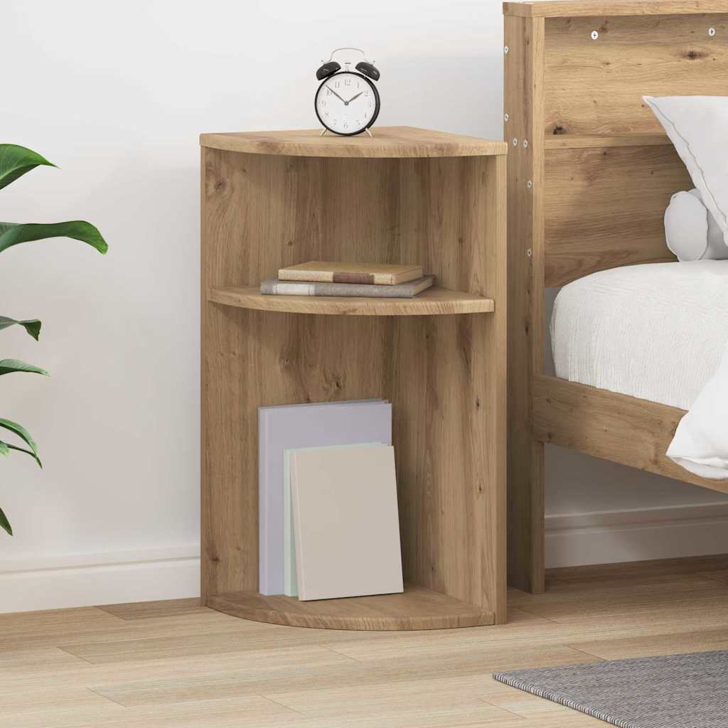 vidaXL Bijzettafel Wit 29,6 x 29,6 x 60 cm Bewerkt hout