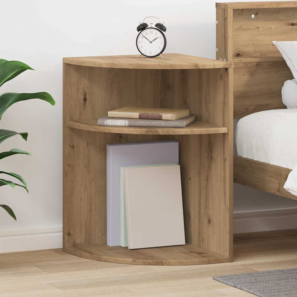 vidaXL Bijzettafel Wit 29,6 x 29,6 x 60 cm Bewerkt hout
