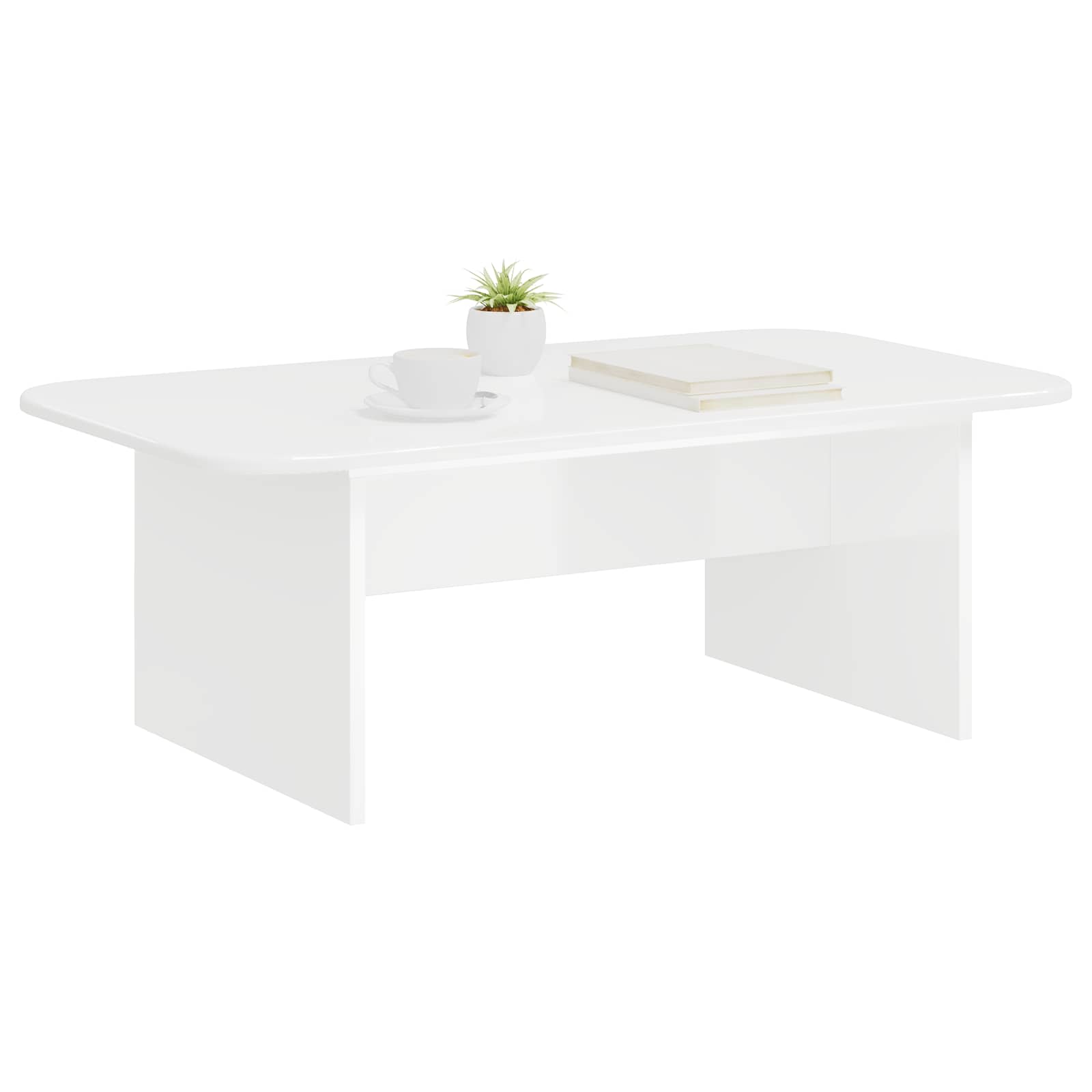 vidaXL Salontafel Wit 93 x 53 x 33 cm Bewerkt hout