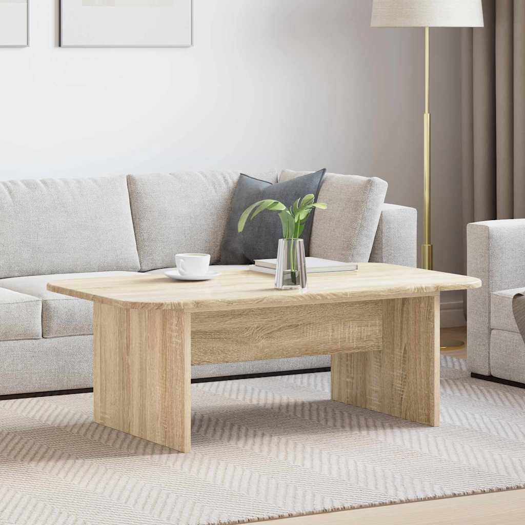 vidaXL Salontafel Wit 93 x 53 x 33 cm Bewerkt hout