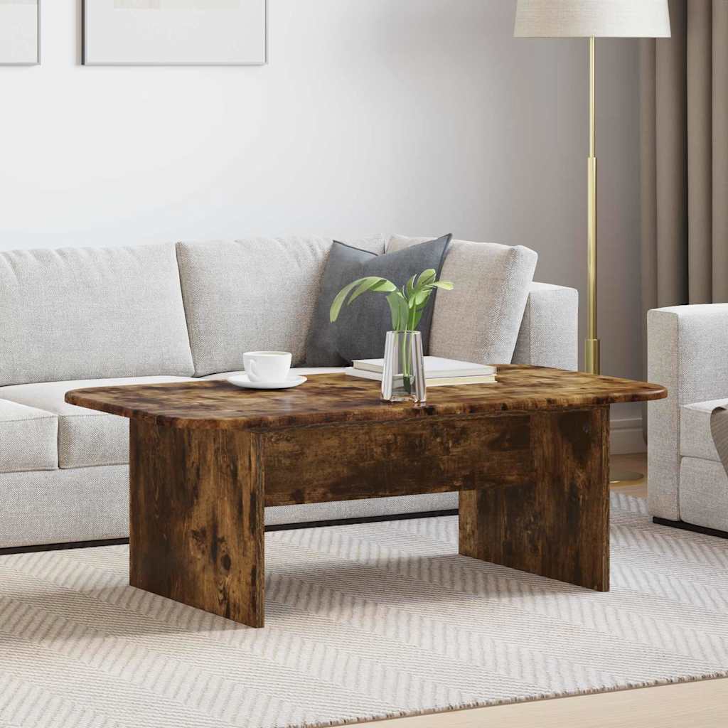 vidaXL Salontafel Wit 93 x 53 x 33 cm Bewerkt hout