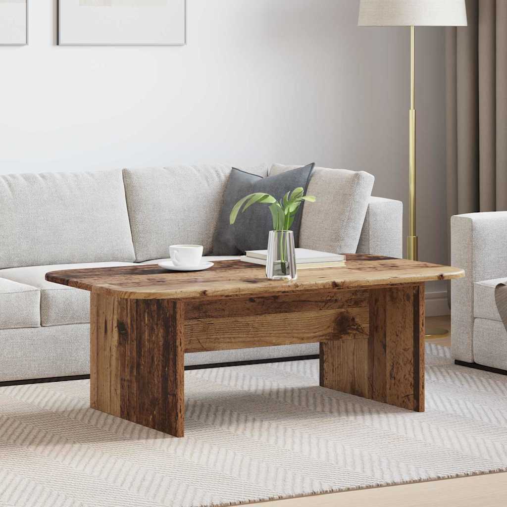 vidaXL Salontafel Wit 93 x 53 x 33 cm Bewerkt hout