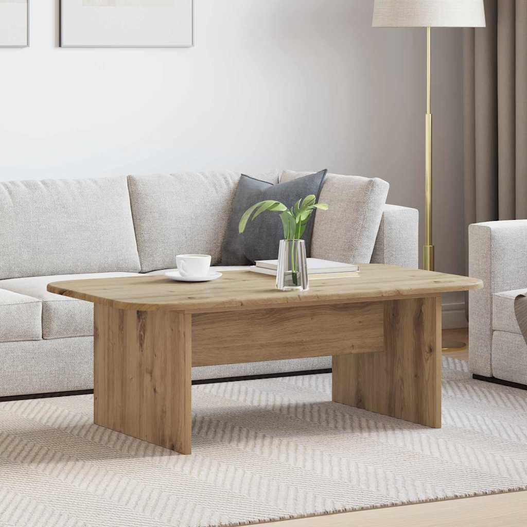 vidaXL Salontafel Wit 93 x 53 x 33 cm Bewerkt hout