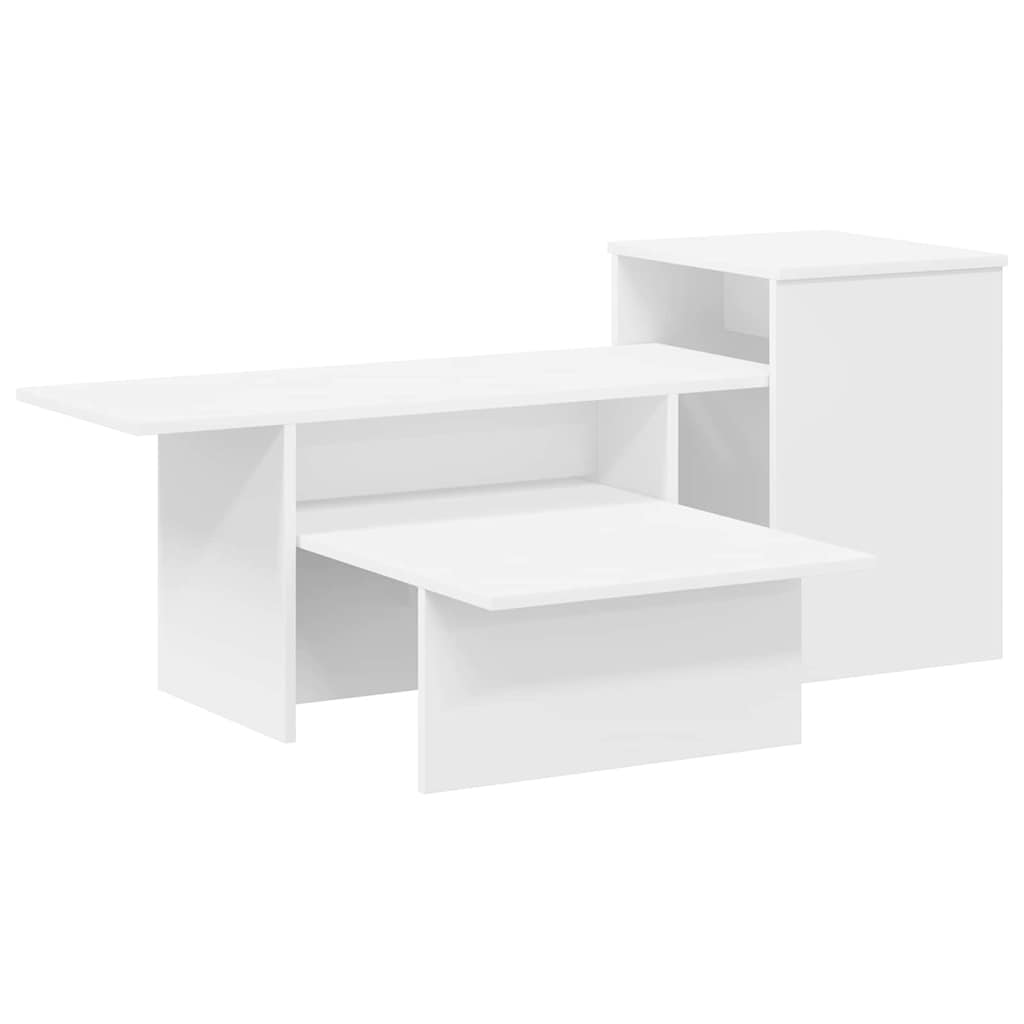 vidaXL Wandtafel Wit 80 x 50 x 225 cm Bewerkt hout