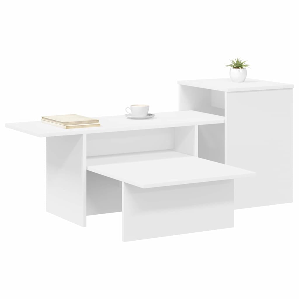 vidaXL Wandtafel Wit 80 x 50 x 225 cm Bewerkt hout