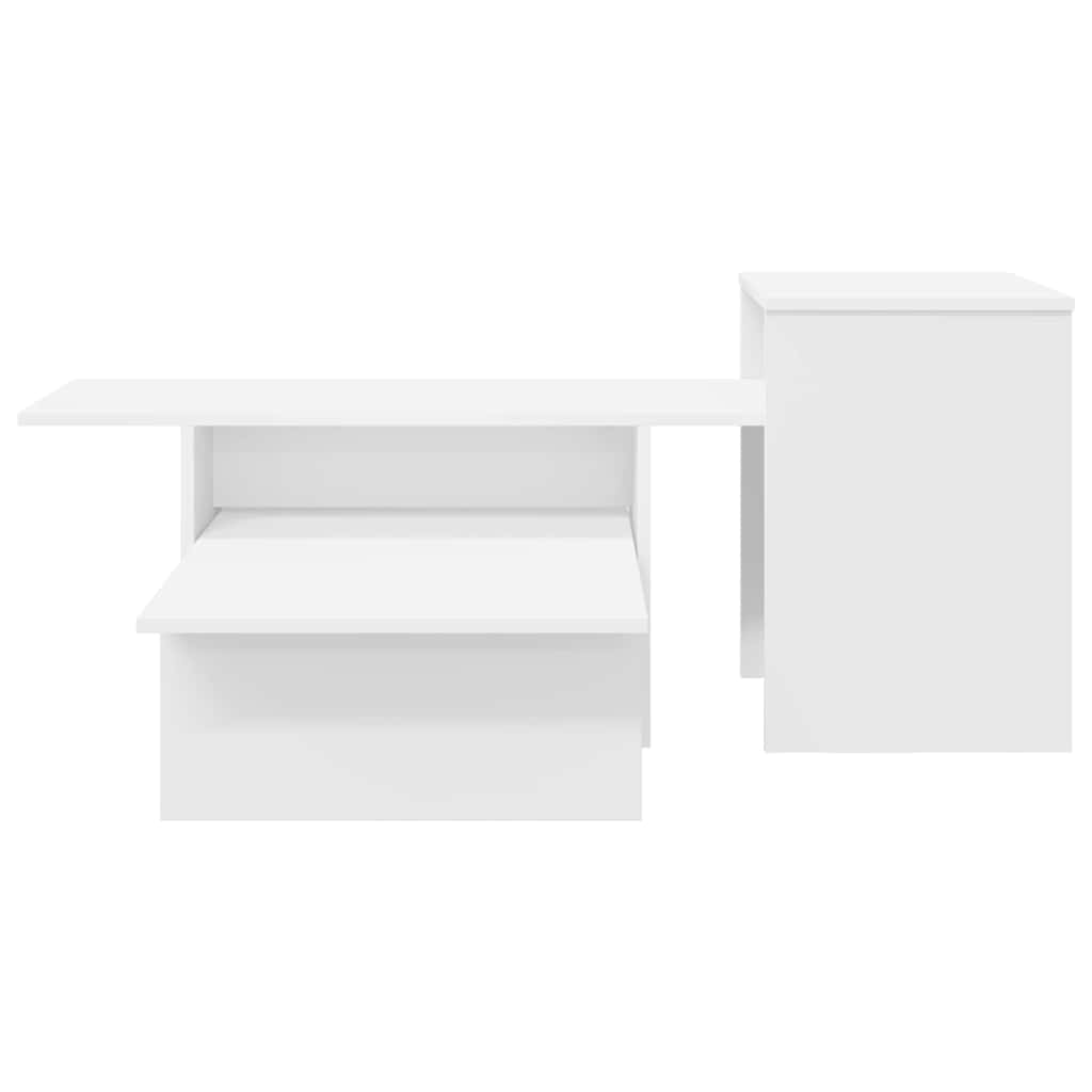 vidaXL Wandtafel Wit 80 x 50 x 225 cm Bewerkt hout