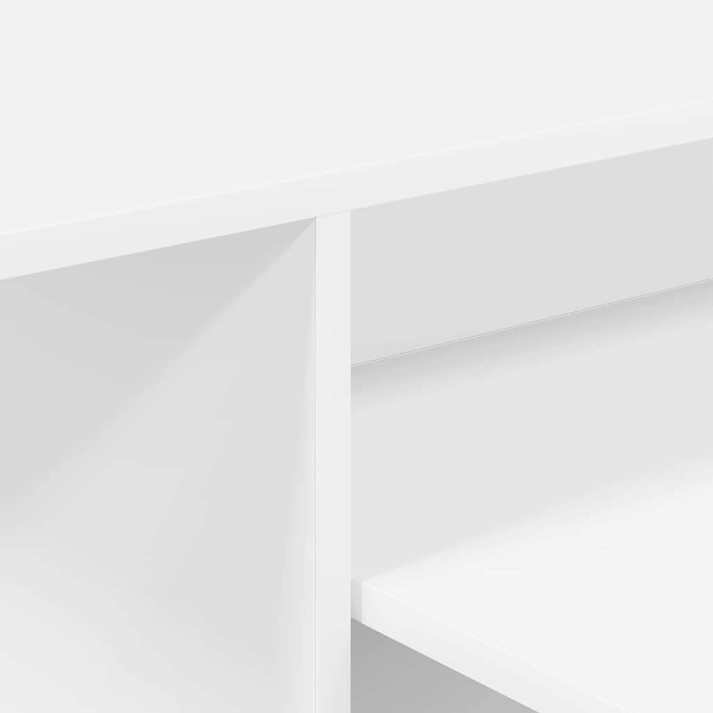 vidaXL Wandtafel Wit 80 x 50 x 225 cm Bewerkt hout