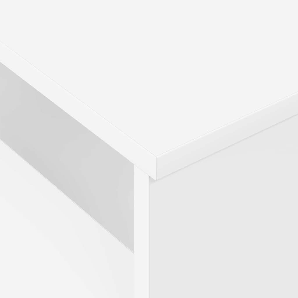 vidaXL Wandtafel Wit 80 x 50 x 225 cm Bewerkt hout