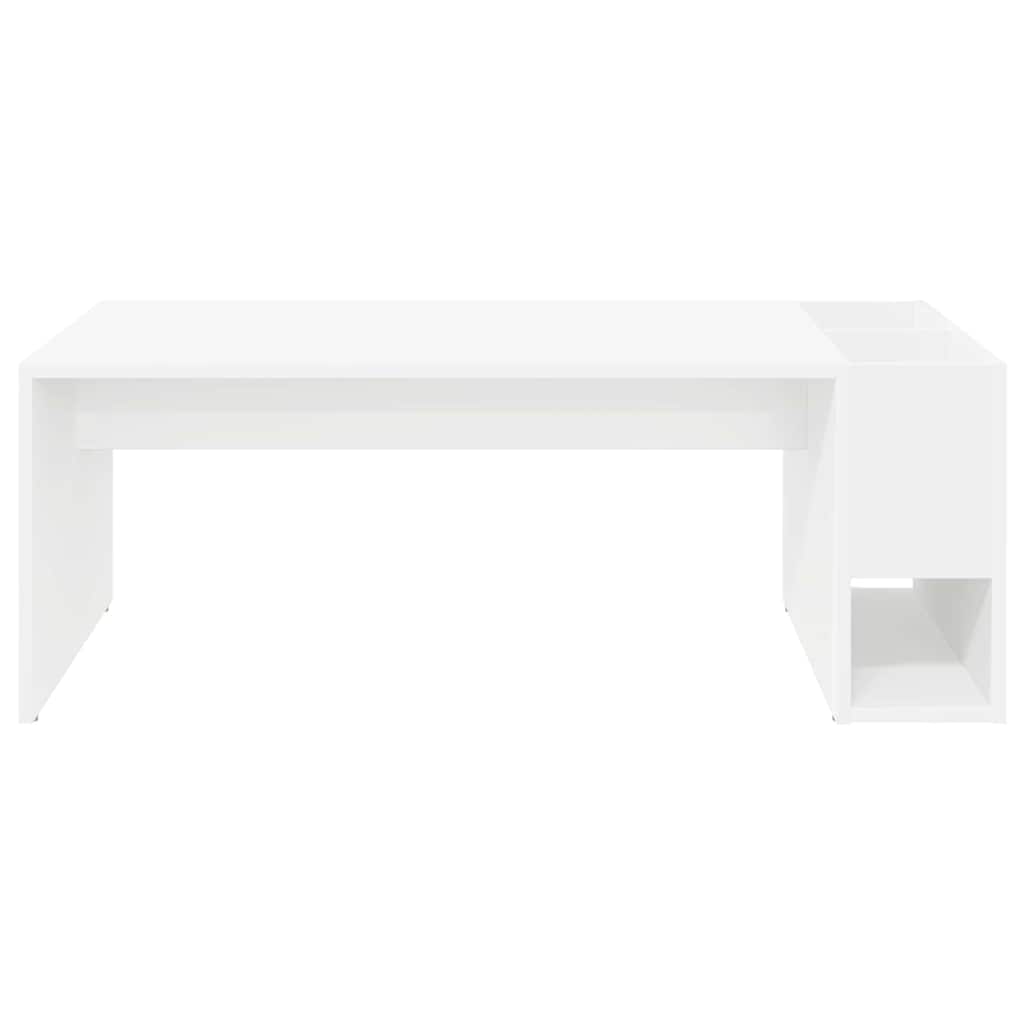 vidaXL Salontafel Wit 101,5 x 50 x 37 cm Bewerkt hout