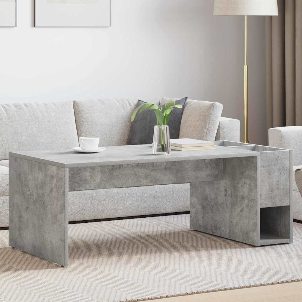 vidaXL Salontafel Wit 101,5 x 50 x 37 cm Bewerkt hout
