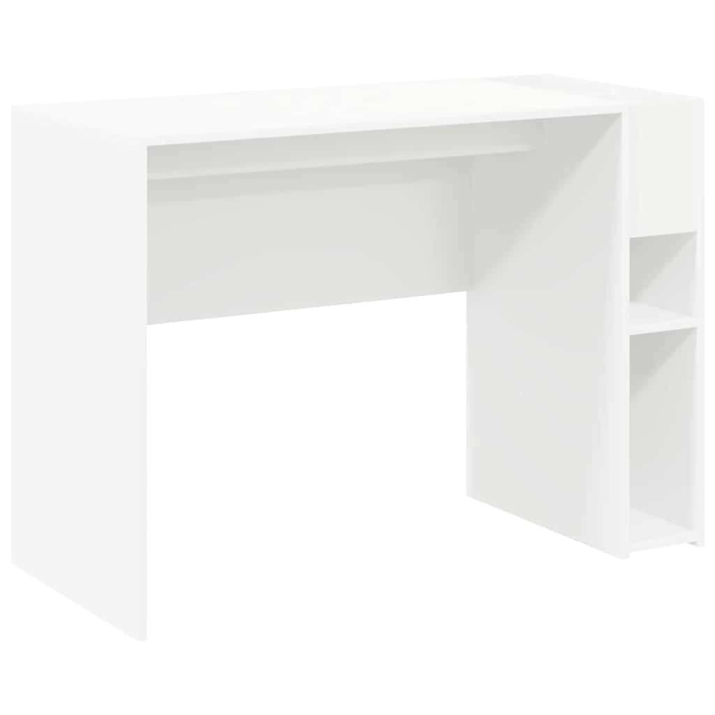 vidaXL Bureau Wit 109 x 50 x 78 cm Bewerkt hout