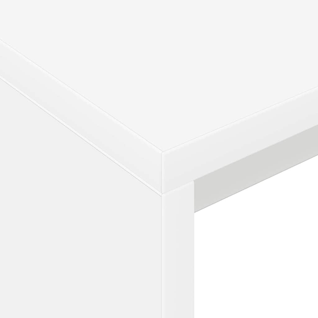 vidaXL Bureau Wit 109 x 50 x 78 cm Bewerkt hout