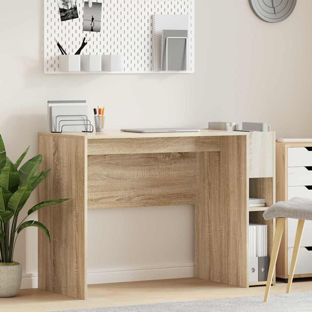 vidaXL Bureau Wit 109 x 50 x 78 cm Bewerkt hout