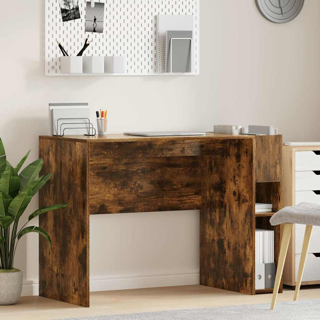 vidaXL Bureau Wit 109 x 50 x 78 cm Bewerkt hout