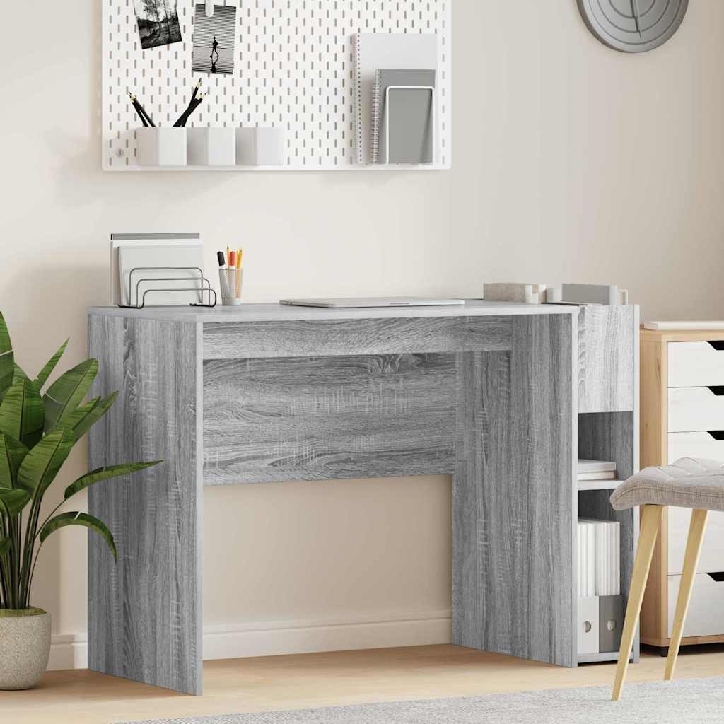 vidaXL Bureau Wit 109 x 50 x 78 cm Bewerkt hout