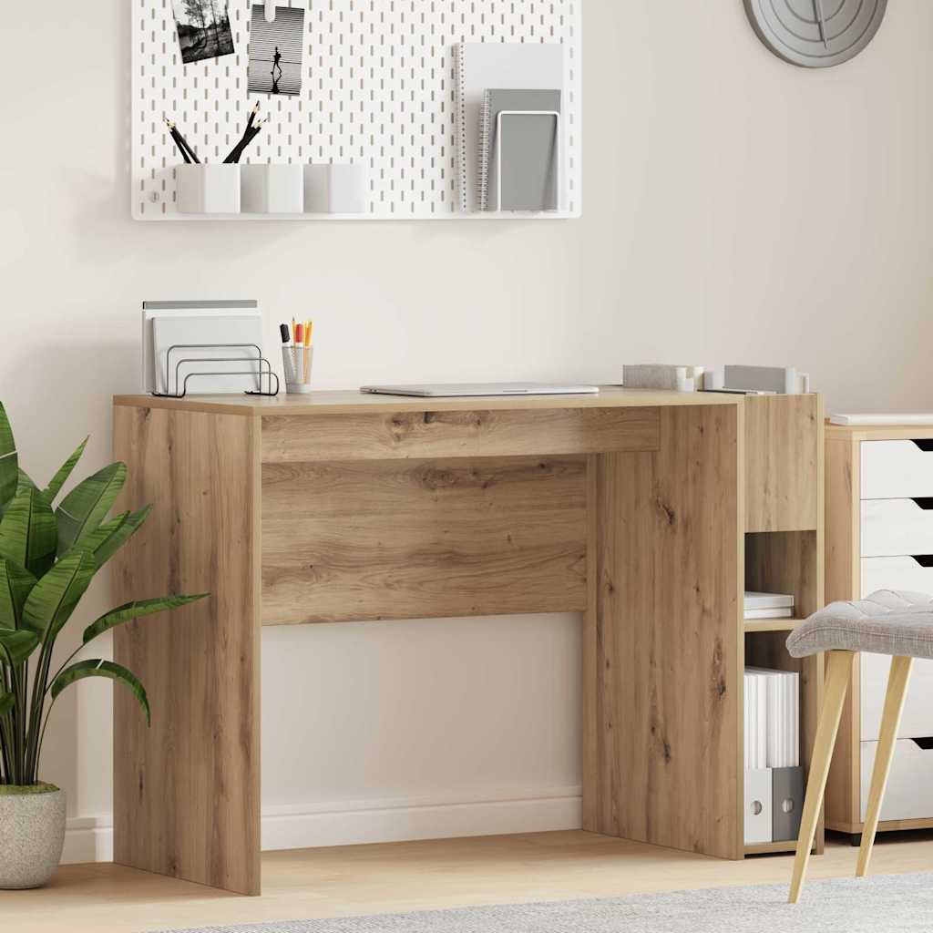 vidaXL Bureau Wit 109 x 50 x 78 cm Bewerkt hout