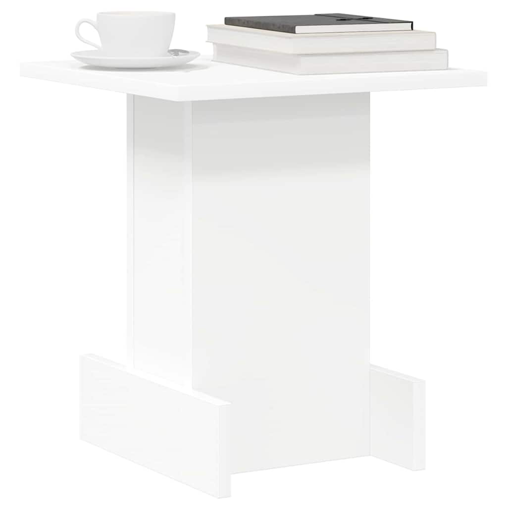 vidaXL Bijzettafel Wit 44,5 x 45 x 55 cm Bewerkt hout