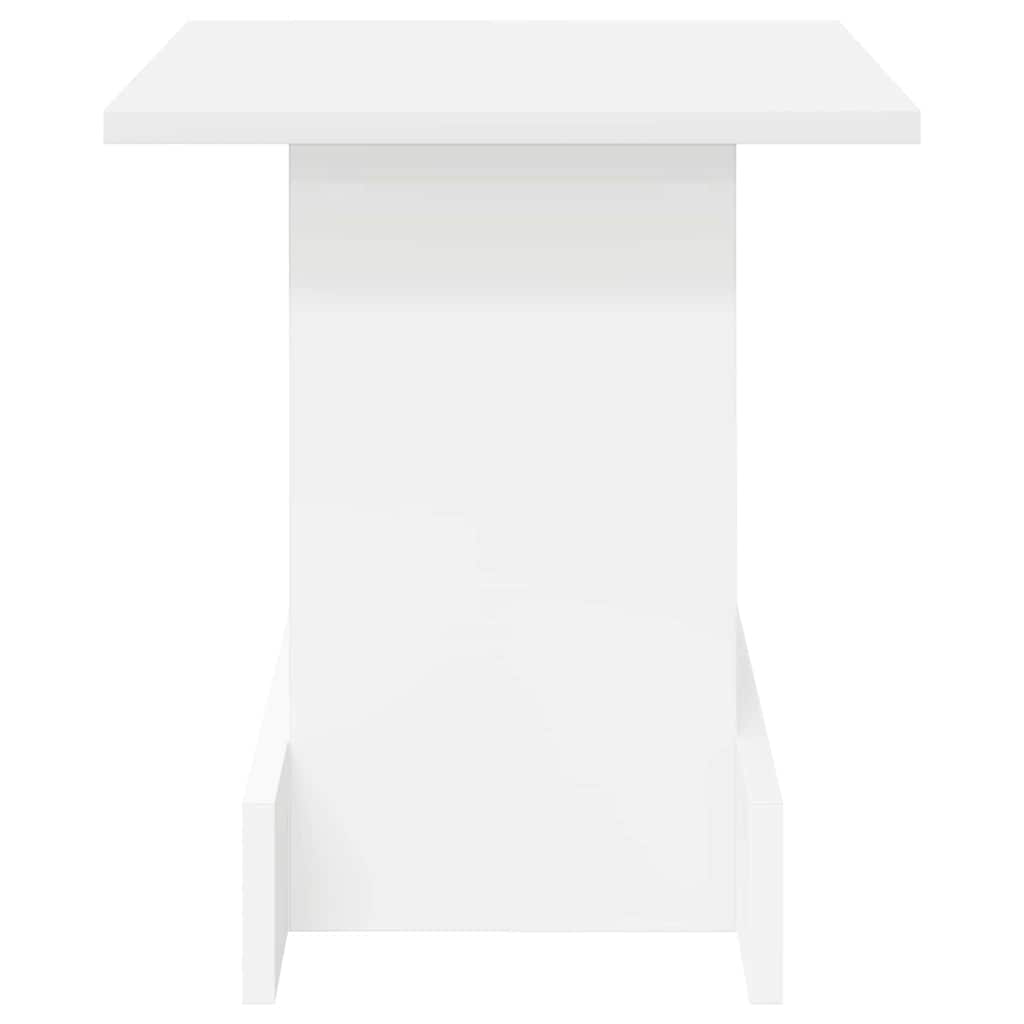 vidaXL Bijzettafel Wit 44,5 x 45 x 55 cm Bewerkt hout