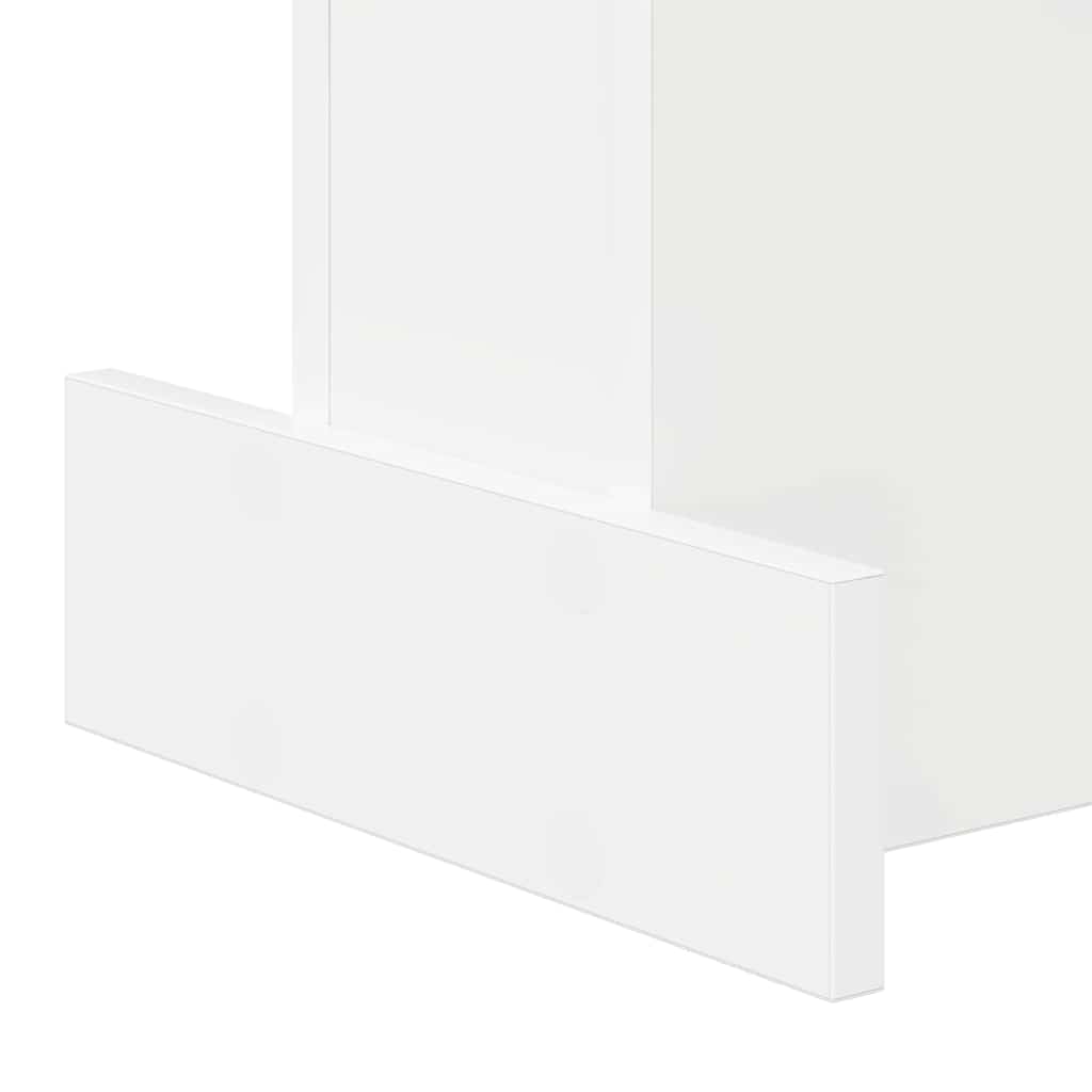 vidaXL Bijzettafel Wit 44,5 x 45 x 55 cm Bewerkt hout