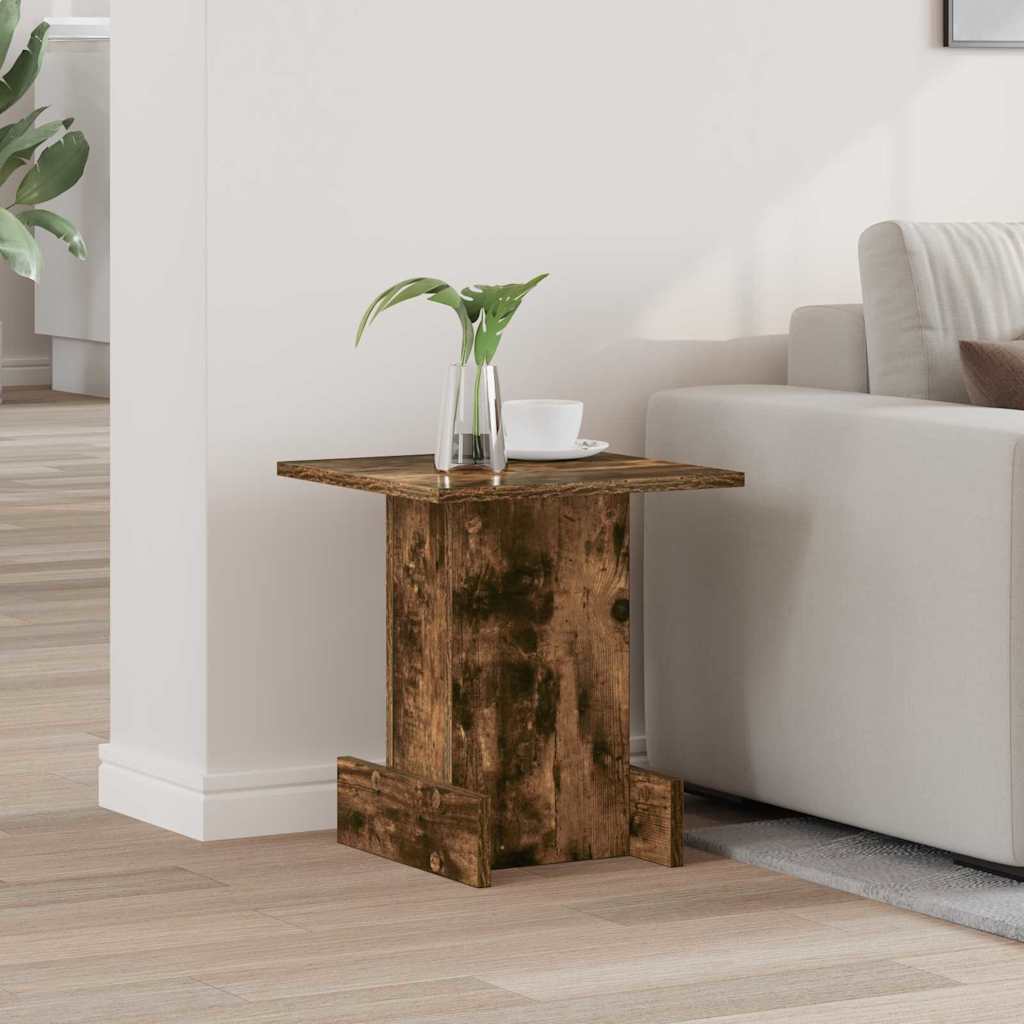 vidaXL Bijzettafel Wit 44,5 x 45 x 55 cm Bewerkt hout