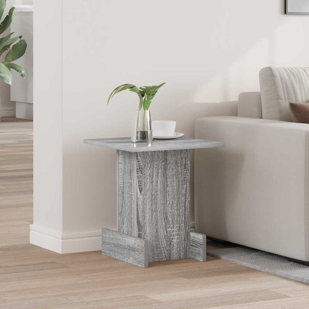 vidaXL Bijzettafel Wit 44,5 x 45 x 55 cm Bewerkt hout