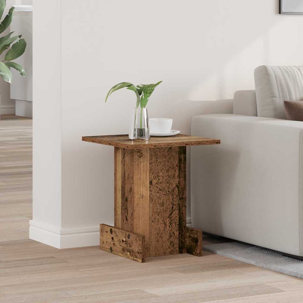 vidaXL Bijzettafel Wit 44,5 x 45 x 55 cm Bewerkt hout