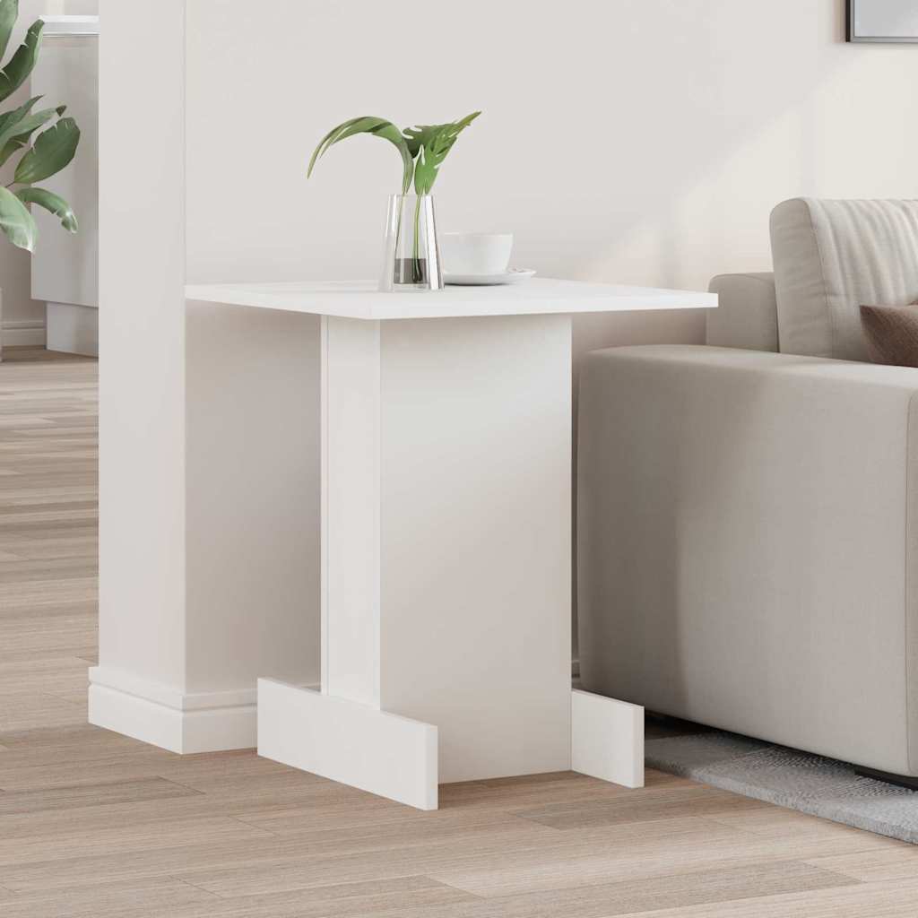 vidaXL Bijzettafel Wit 44,5 x 45 x 55 cm Bewerkt hout