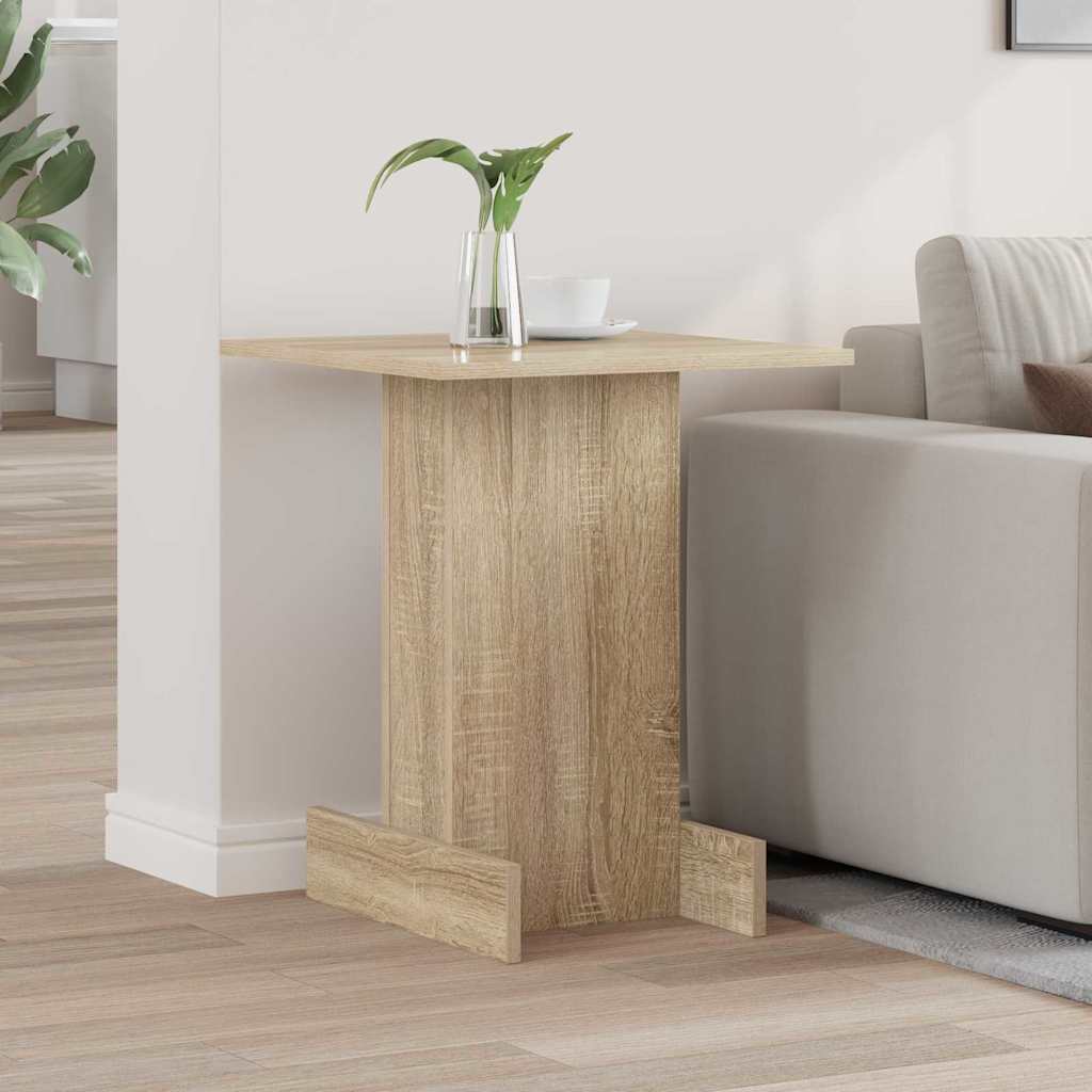 vidaXL Bijzettafel Wit 44,5 x 45 x 55 cm Bewerkt hout