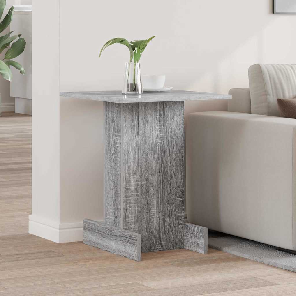 vidaXL Bijzettafel Wit 44,5 x 45 x 55 cm Bewerkt hout