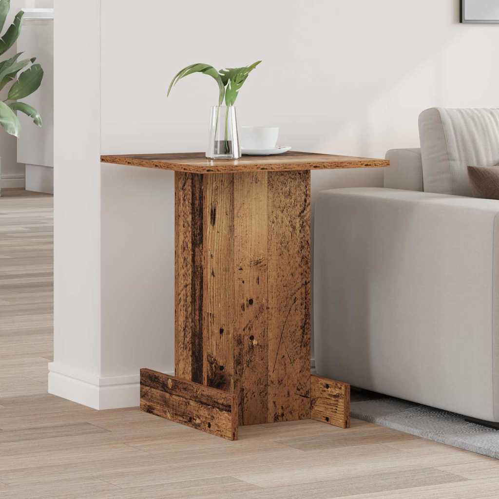 vidaXL Bijzettafel Wit 44,5 x 45 x 55 cm Bewerkt hout