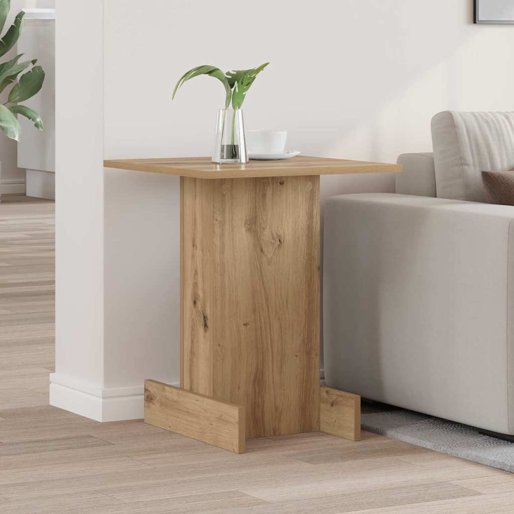 vidaXL Bijzettafel Wit 44,5 x 45 x 55 cm Bewerkt hout