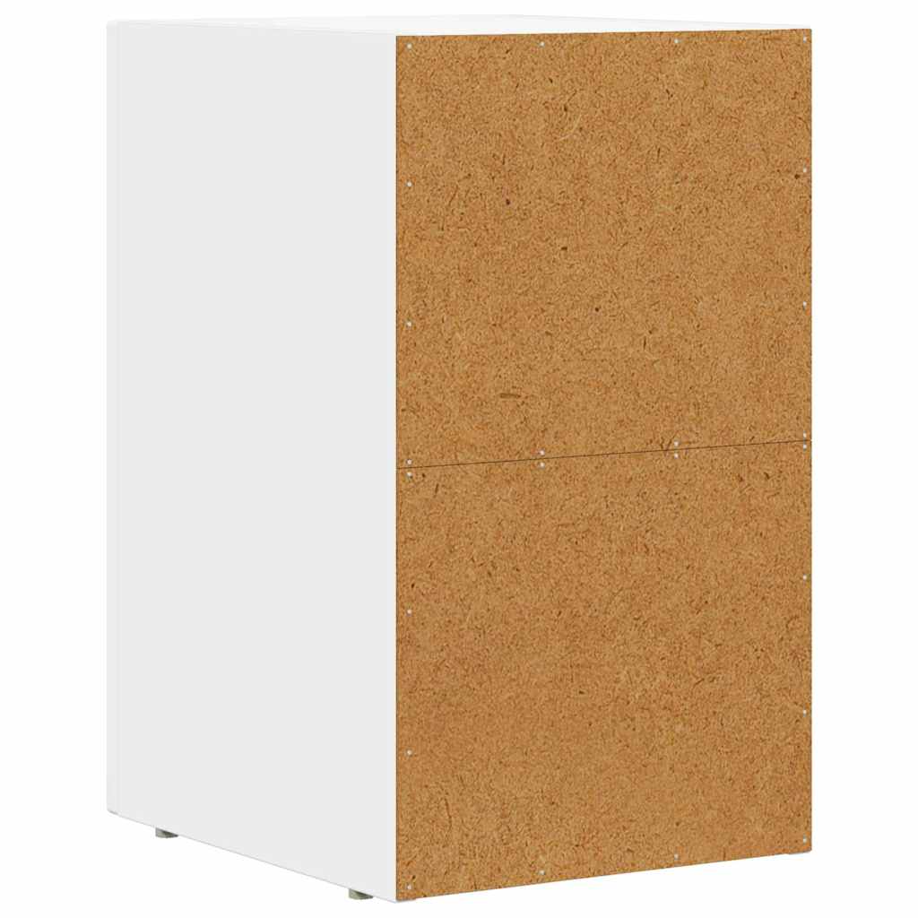 vidaXL Nachtkastje 2 pcs Wit 29,5 x 35 x 50 cm Bewerkt hout