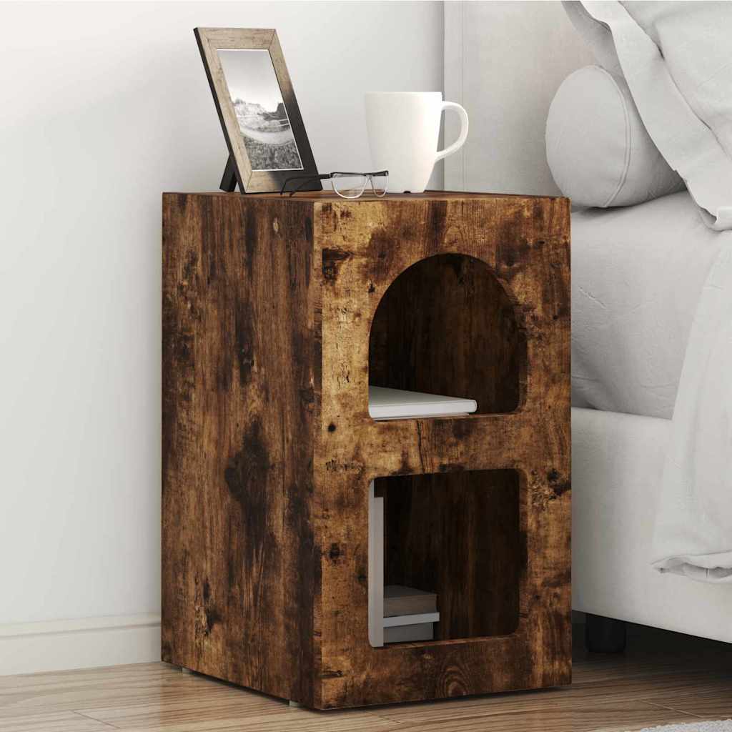 vidaXL Nachtkastje 2 pcs Wit 29,5 x 35 x 50 cm Bewerkt hout