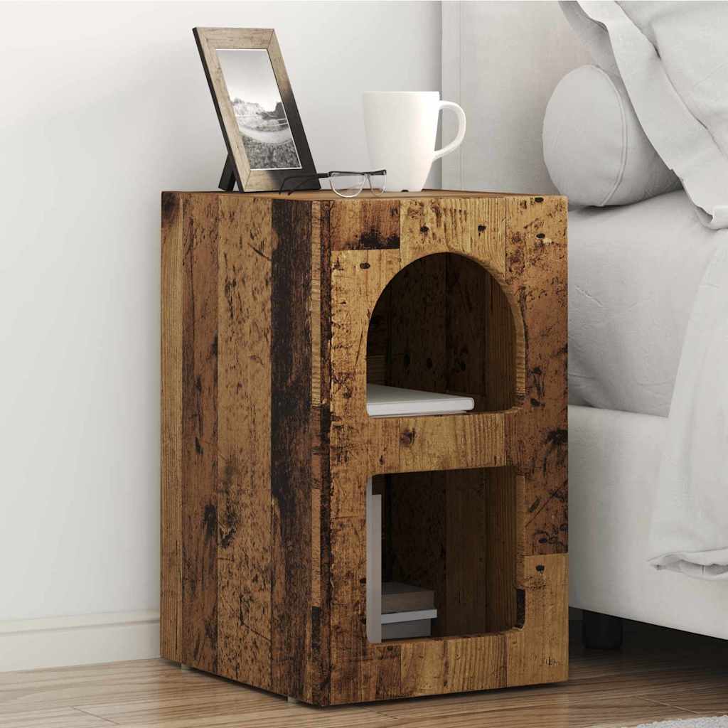vidaXL Nachtkastje 2 pcs Wit 29,5 x 35 x 50 cm Bewerkt hout