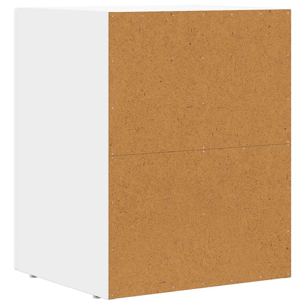 vidaXL Nachtkastje Wit 40 x 35 x 50 cm Bewerkt hout