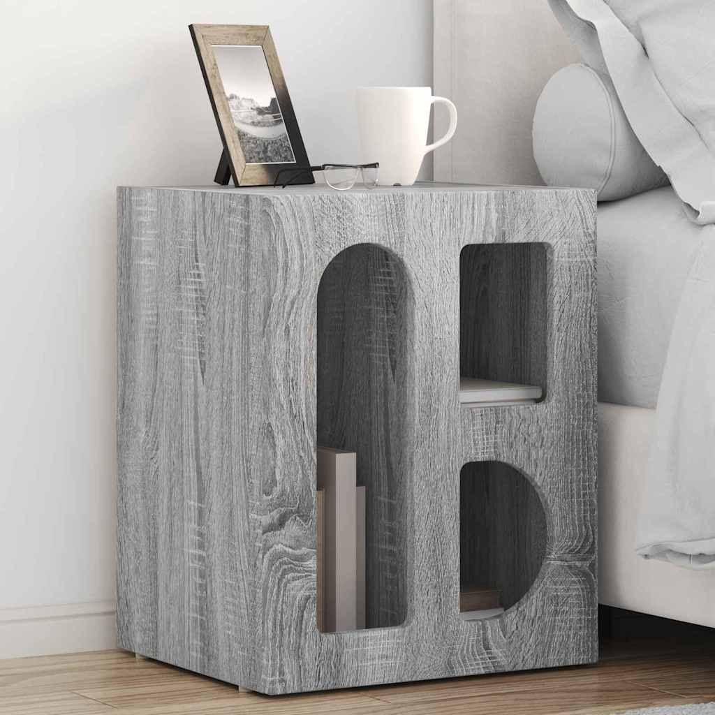 vidaXL Nachtkastje Wit 40 x 35 x 50 cm Bewerkt hout