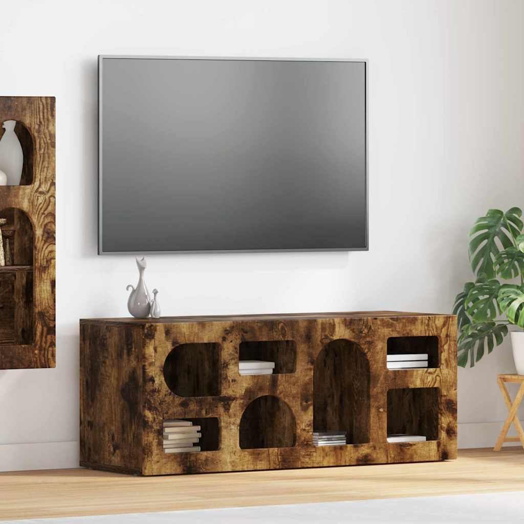 vidaXL TV-kast Wit 100 x 35 x 40 cm Bewerkt hout