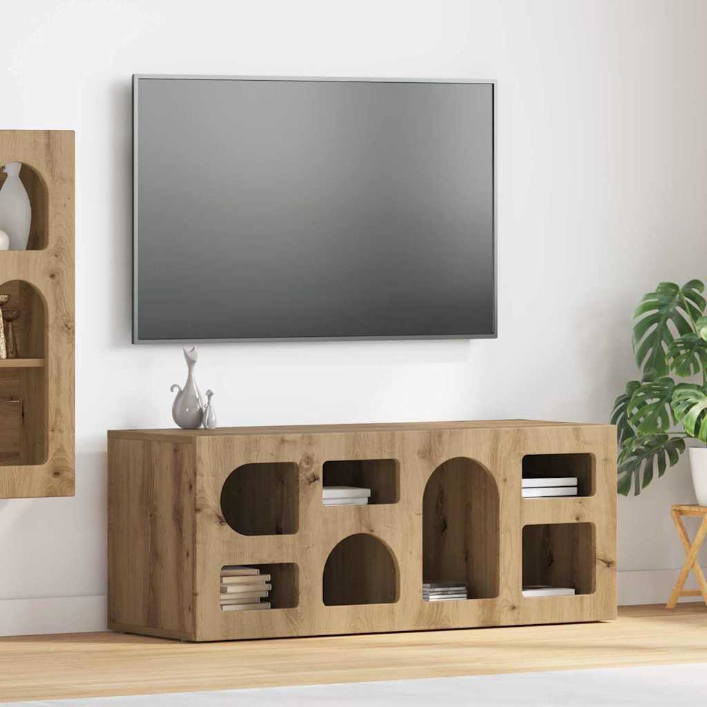 vidaXL TV-kast Wit 100 x 35 x 40 cm Bewerkt hout