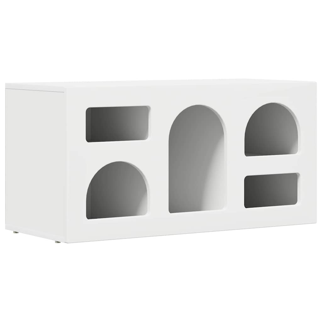 vidaXL TV-kast Wit 80 x 35 x 40 cm Bewerkt hout