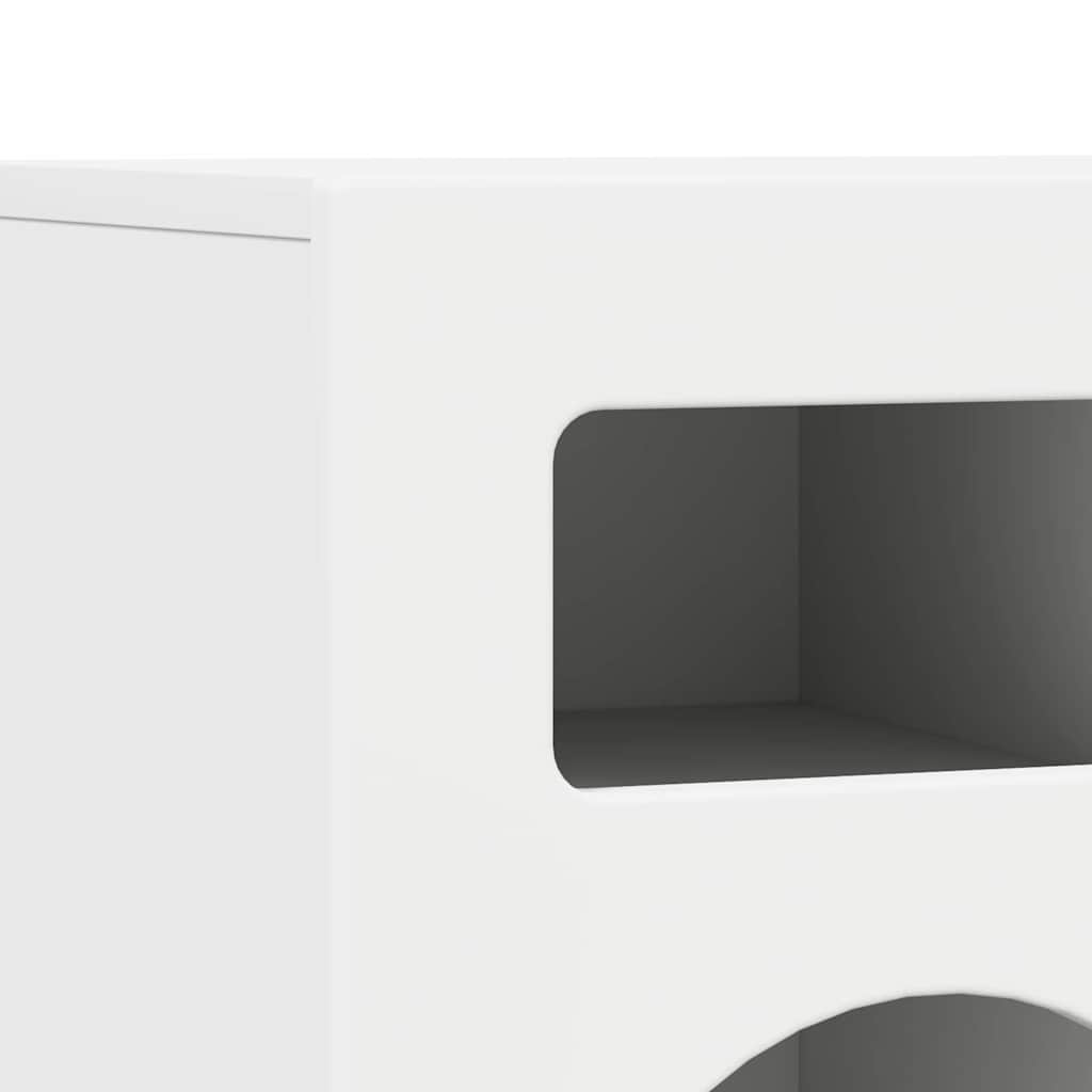 vidaXL TV-kast Wit 80 x 35 x 40 cm Bewerkt hout