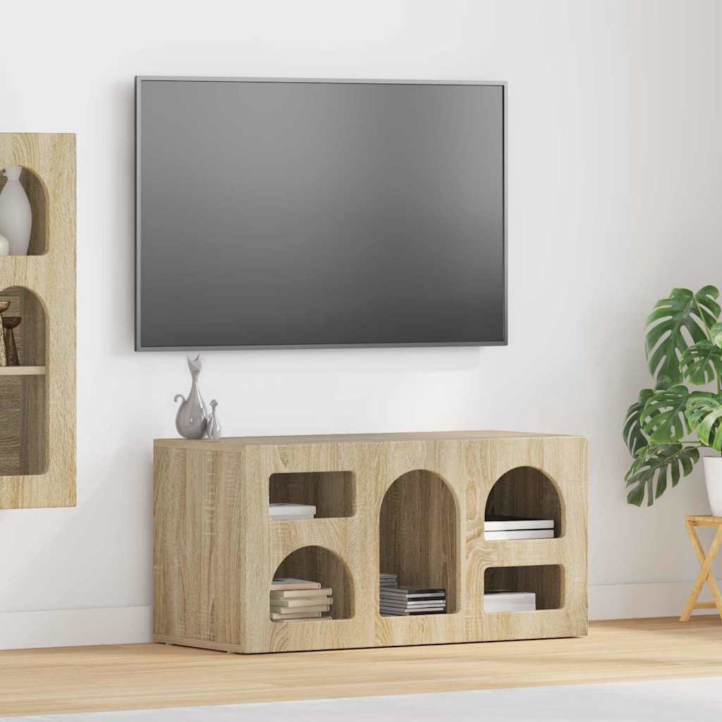 vidaXL TV-kast Wit 80 x 35 x 40 cm Bewerkt hout
