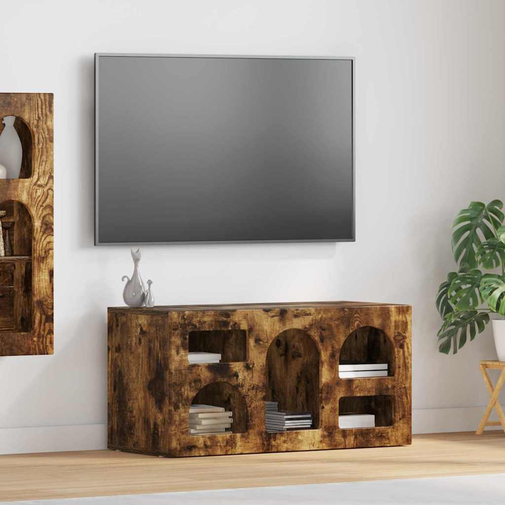 vidaXL TV-kast Wit 80 x 35 x 40 cm Bewerkt hout