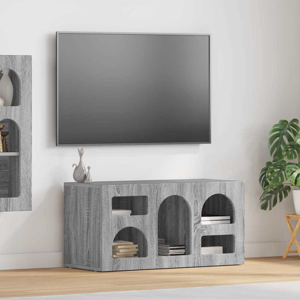 vidaXL TV-kast Wit 80 x 35 x 40 cm Bewerkt hout