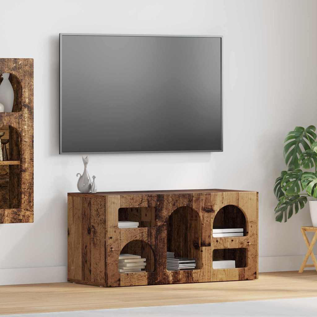 vidaXL TV-kast Wit 80 x 35 x 40 cm Bewerkt hout