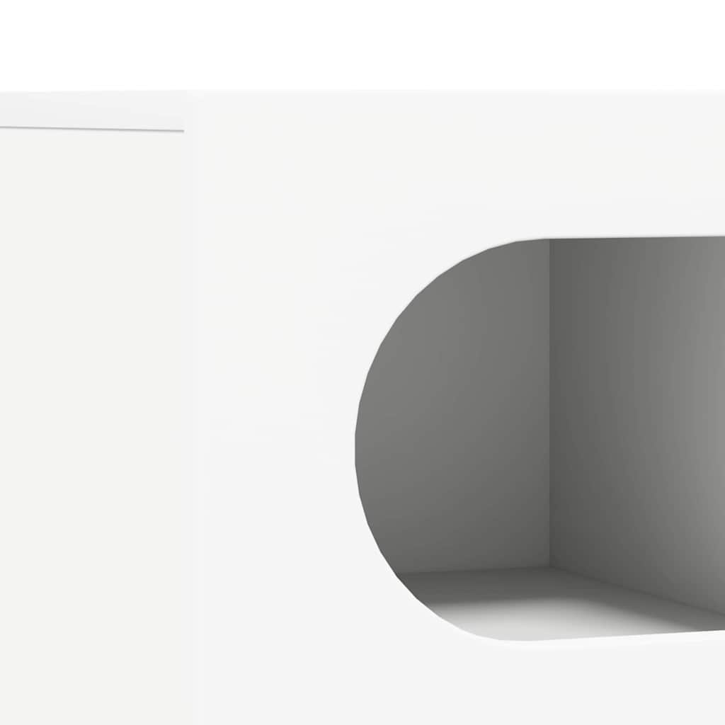 vidaXL TV-kast Wit 60 x 35 x 40 cm Bewerkt hout