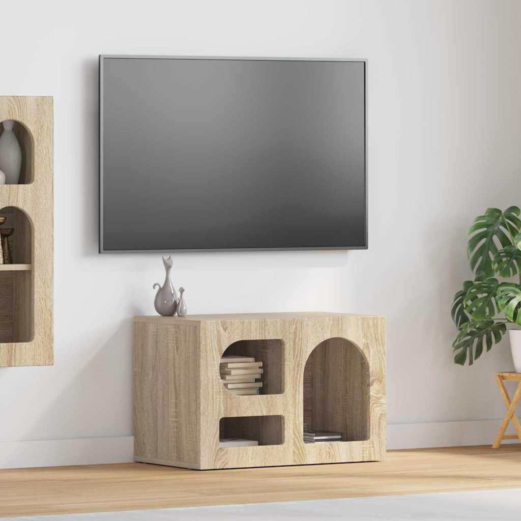 vidaXL TV-kast Wit 60 x 35 x 40 cm Bewerkt hout