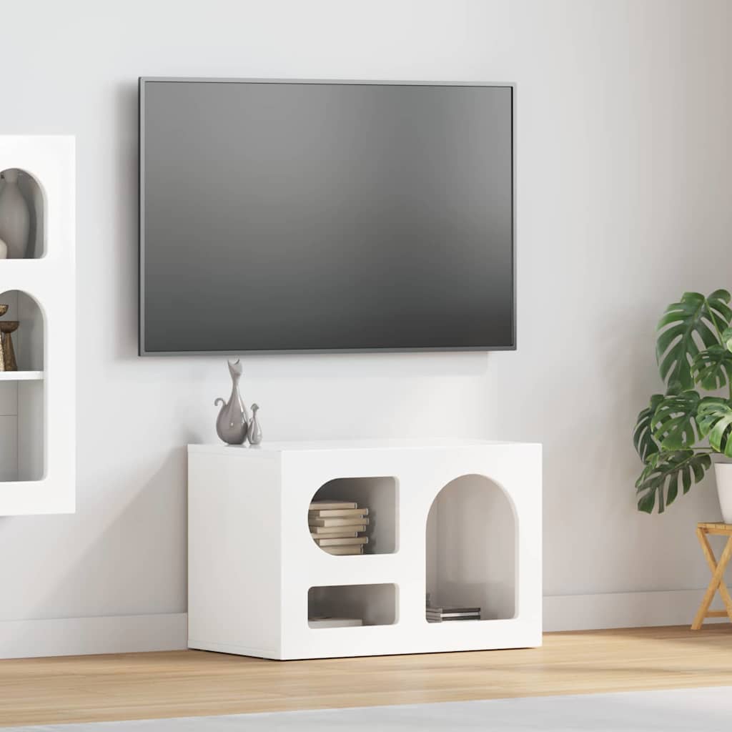vidaXL TV-kast Wit 60 x 35 x 40 cm Bewerkt hout