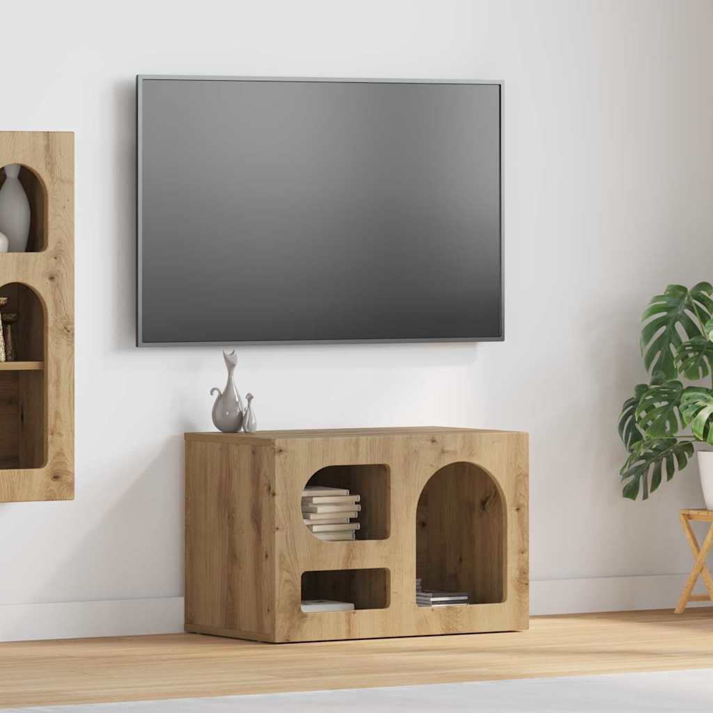 vidaXL TV-kast Wit 60 x 35 x 40 cm Bewerkt hout